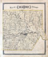 Dearborn Township, Rouge, Wayne County 1876 with Detroit